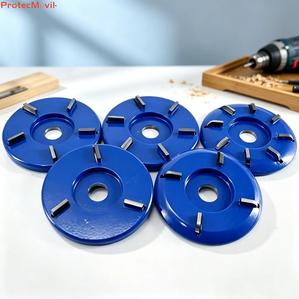 Wood Carving Tea Tray Cutting Disc, Angle Grinder Hex Shovel Cutter, Wood Roughing Gouging Blade for Root Carving Woodworking