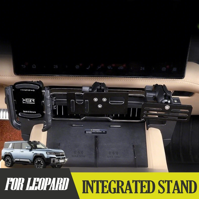 Para fórmula leopardo 8 sensor de gravidade ventilação de ar suporte do telefone do carro com liberação rápida anti-vibração 360 °   Suporte de navega