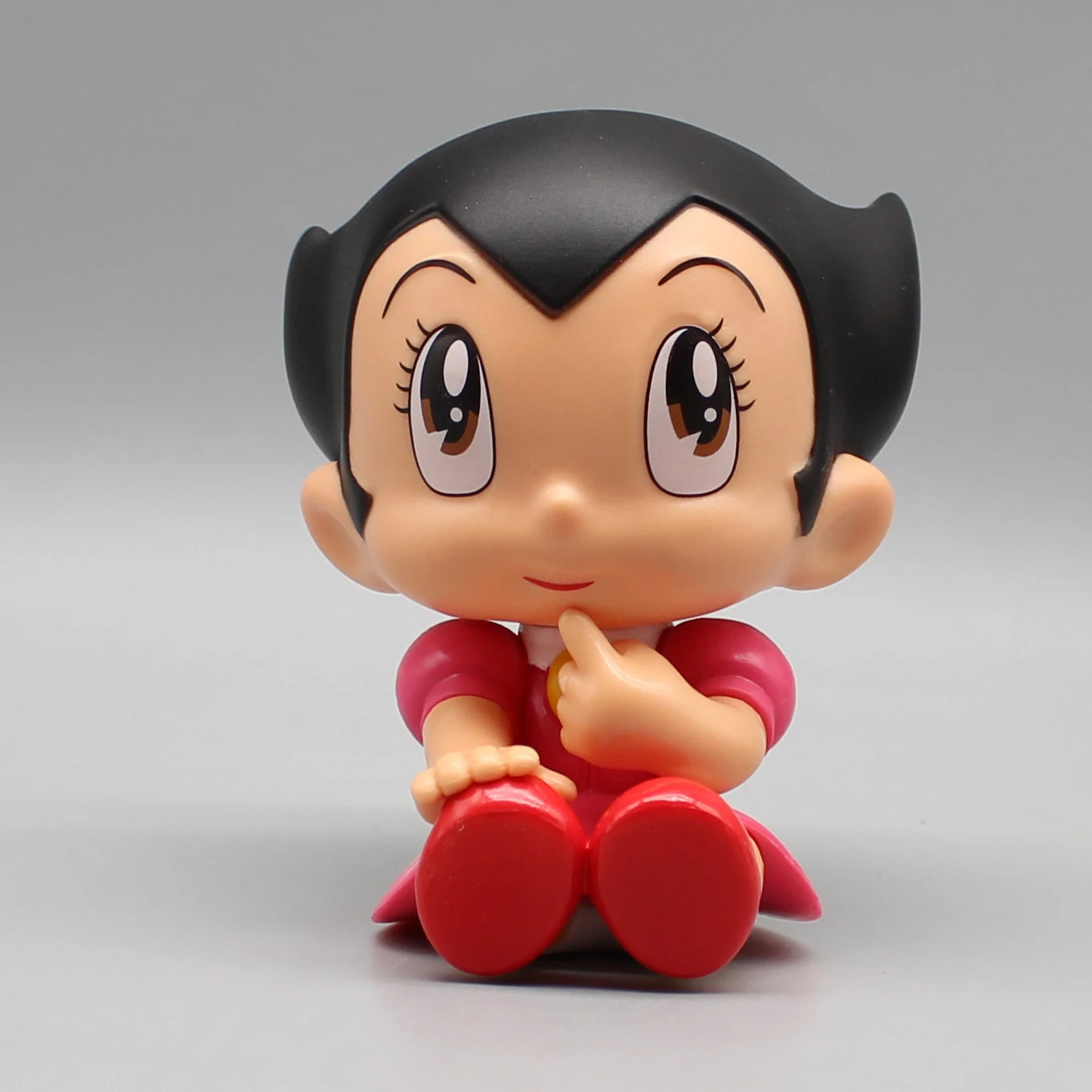 10cm Anime Astroboy Mighty Atom Leo Figurine Tetsuwan Atom Action Figures Pvc Adhesive Collection Sitting Statue Toy Gift