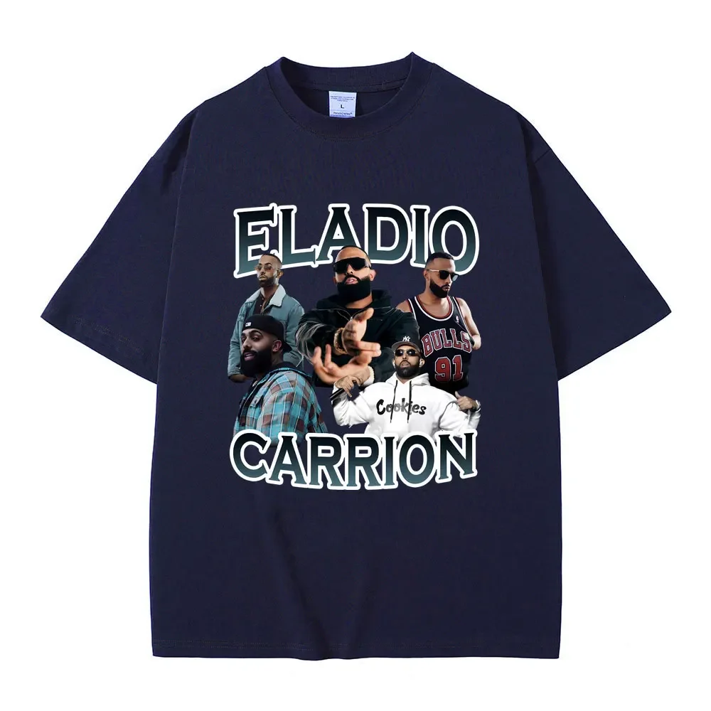 Hip Hop Oversized Limited Men's Loose T-shirt Rapper Eladio Carrion Graphic Tshirt Male Fashion Cool Streetwear Unisex clothing