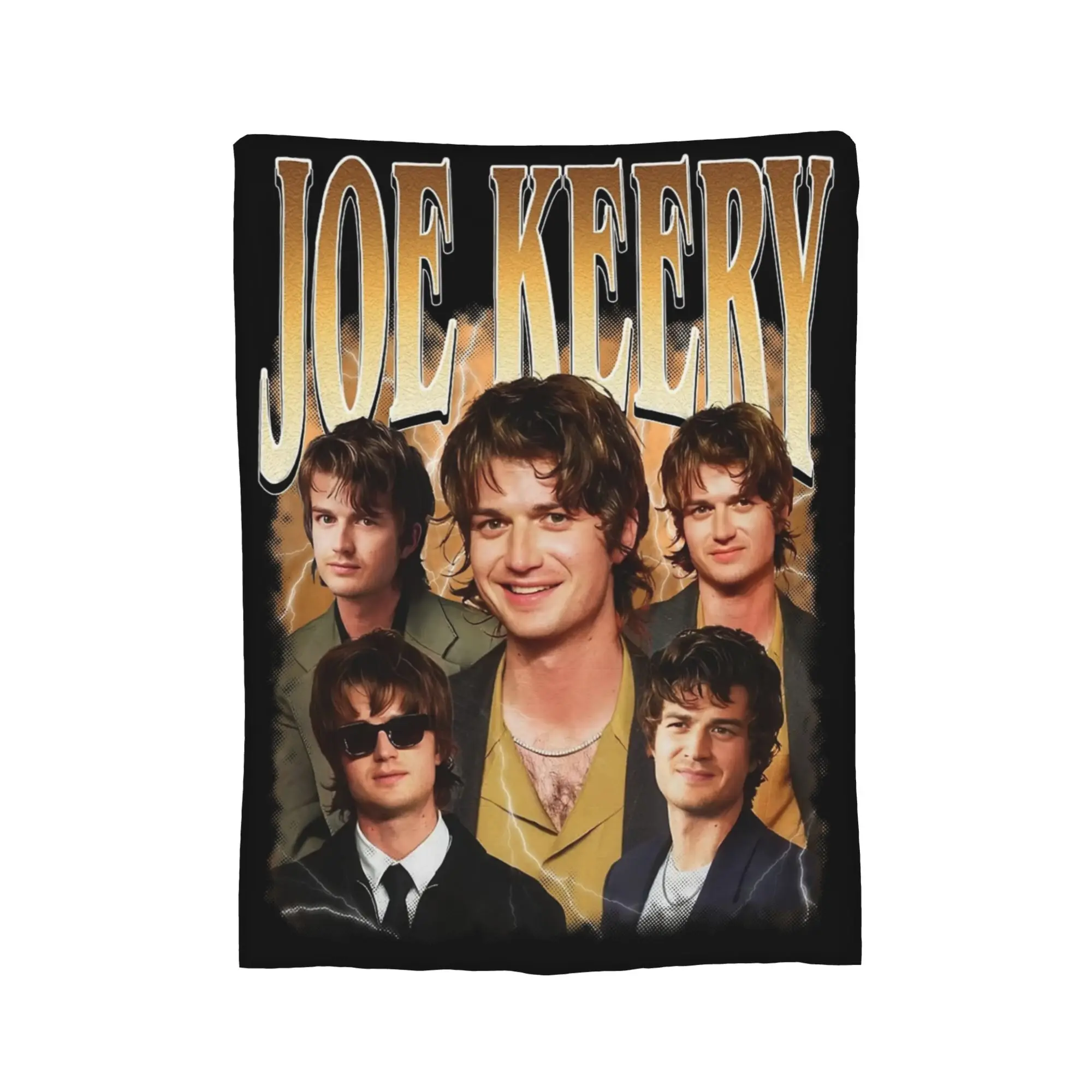 Vintage Joe Keery Bootleg Blanket Fleece All Season  Portable Ultra-Soft Throw Blankets for Home Office Rug Piece