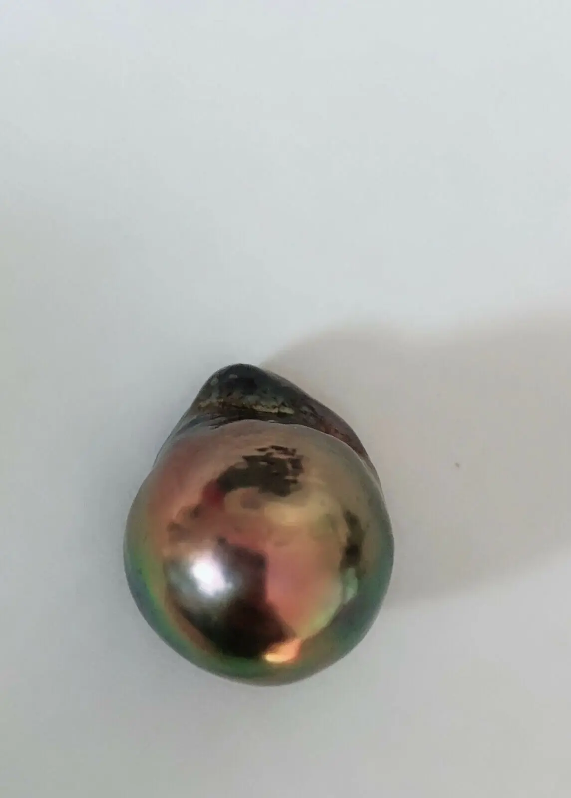 

Stunning 13-14mm Tahitian Baroque Black Green Loose Pearl