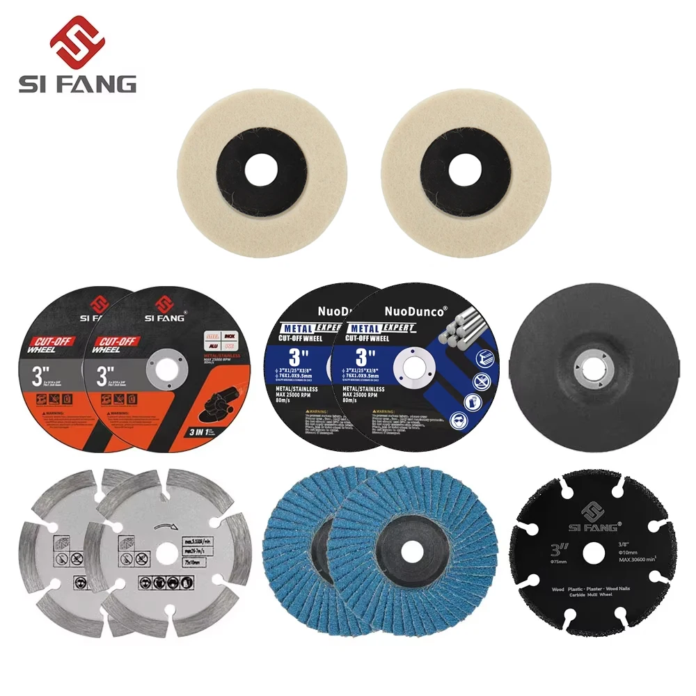 3 Inch Diamond Flap Discs for Angle Grinder Metal Cutting Sanding Discs for Wood Metal Plastic Cutting Angle Grinder Accessories