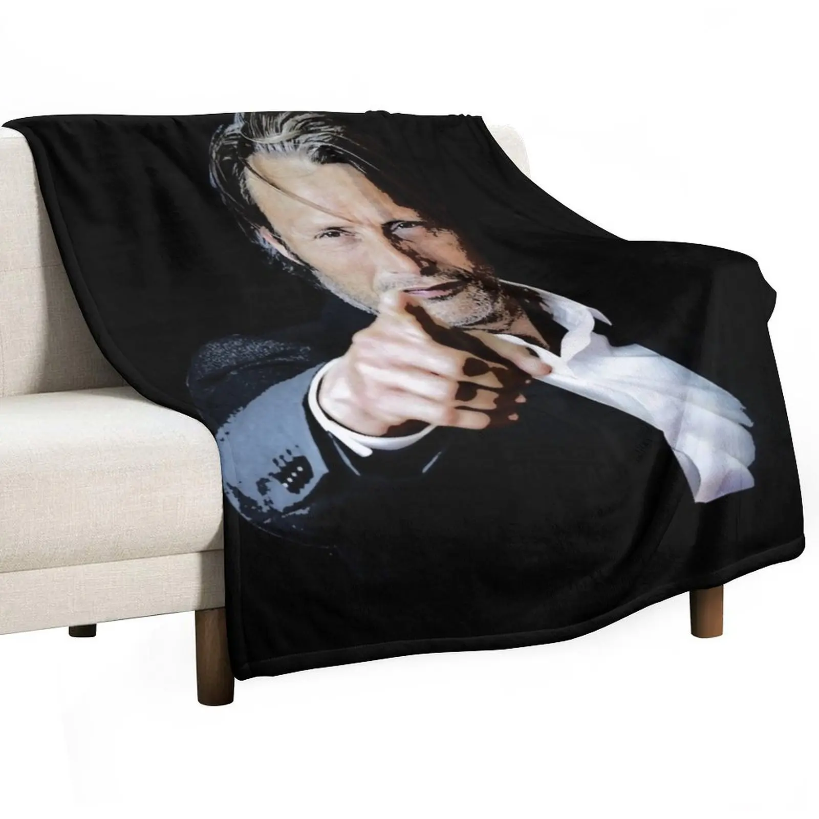 Men Women Hannigram Mads Mikkelsen HANNIBAL Gifts For Music Fans Throw Blanket Large Sofa decorative for babies Blankets