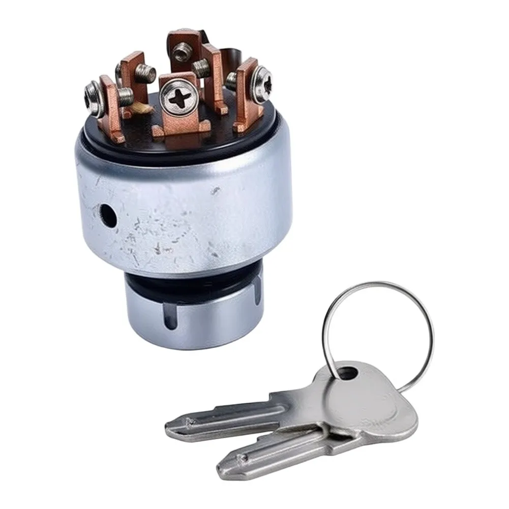 Ignition Switch with Key for Kubota L175 L185DT L185F L245DT Tractors Supporting Electrical System Replacement