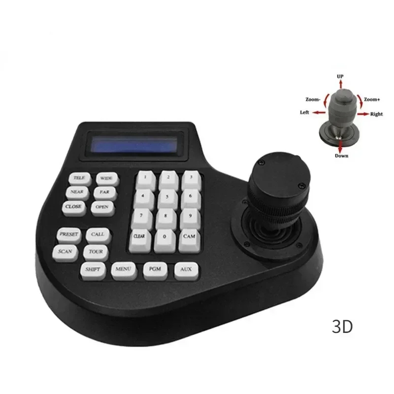 mini-2d-3d-4d-coaxial-cctv-keyboard-controller-lcd-15km-joystick-rs485-ptz-speed-e-camera-bracket-for-pelco-samsung-eu-plug