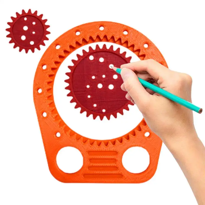 Спиральная линейка для рисования для детей, линейка для рисования геометрическим рисунком, 3D печатные спиральные трафареты с кривой для мальчиков и девочек, детские канцелярские принадлежности