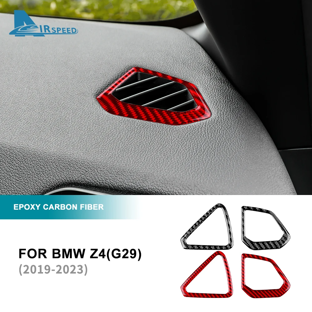 

2pcs Sticker for BMW Z4 G29 2019-2023 Car Side Air Outlet Dashboard Vent Cover Interior Trim Carbon Fiber Accessories LHD/RHD