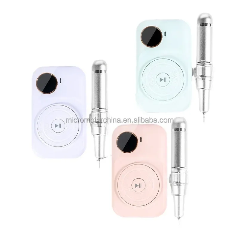 เครื่องตะไบเล็บไร้สายแบบพกพา 45000 รอบต่อนาที ชาร์จซ้ำได้ สำหรับทำเล็บมือและเล็บเท้าในร้านทำเล็บ