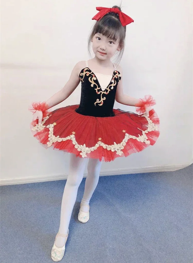 الأحمر المهنية الباليه توتو فطيرة طبق توتو راقصة الباليه حزب اللباس الكبار النساء أزياء رقص الباليه