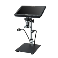 DM12 10.1'' HDMI-compatible Digital Microscope 2000X Coin Microscope with IPS Screen 20MP Soldering Microscope with 8LEDs