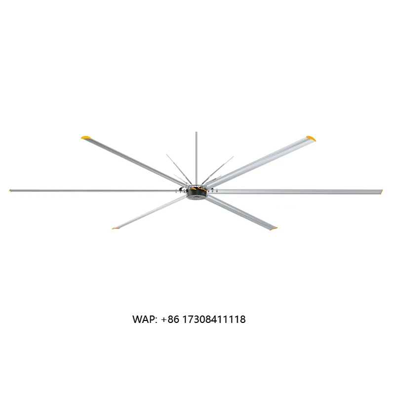 Factory Direct Sale Guangyufeng 3M Industrial Big Ceiling Fan Permanent Magnet Motor 220V Aluminum Alloy Blades Low Noise