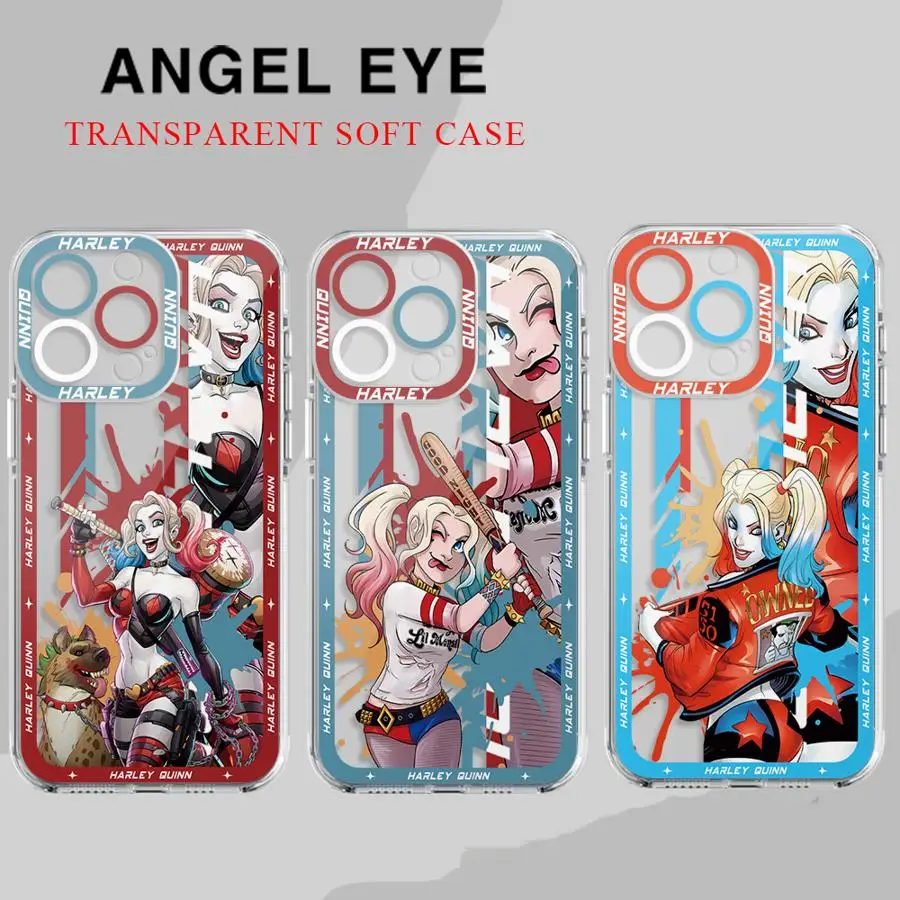 Sexy Girl H-Harley Quinn Phone Case for Apple iPhone 15 16 Pro XS Max 13 14 Plus XR SE 7 8 12 11 Pro plus Matte