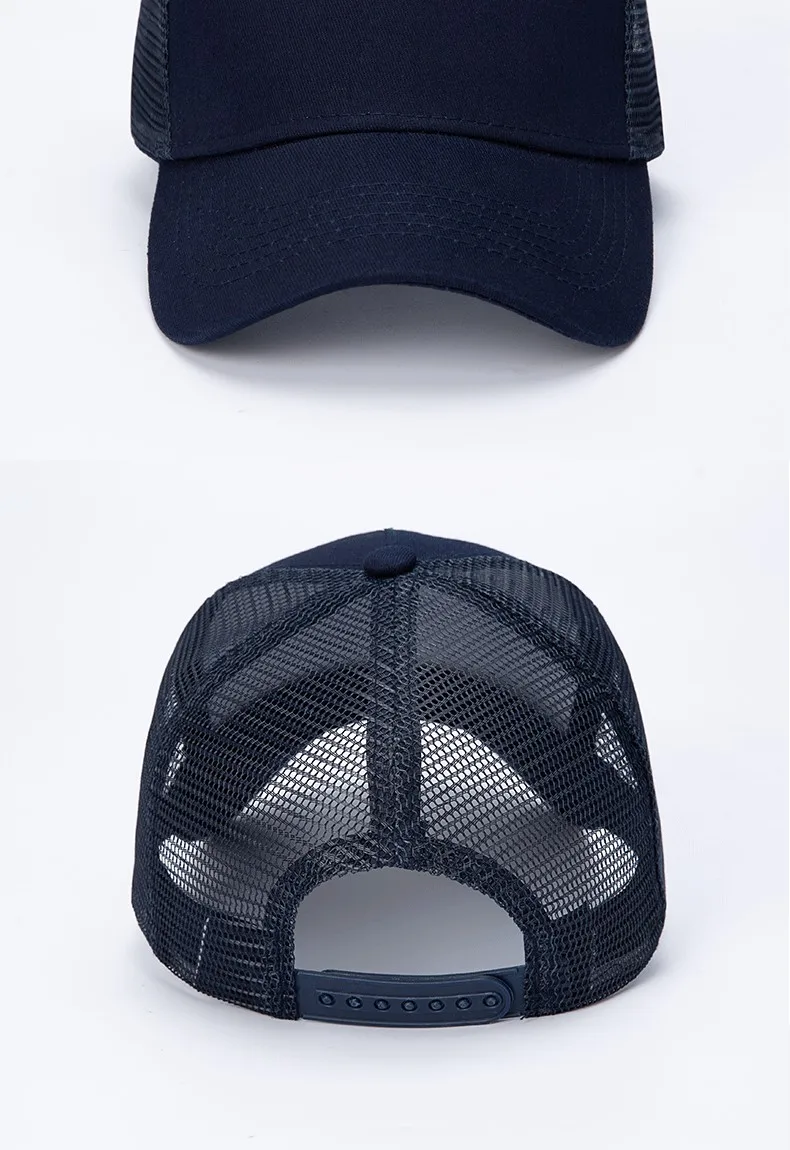 Großhandel Herren Baseballkappen Unisex Lässige Dekorative Reisehüte Erwachsene Tenniskappen Mesh-Hüte mit individuellem Logo, Stickerei und Druck – Detail 9
