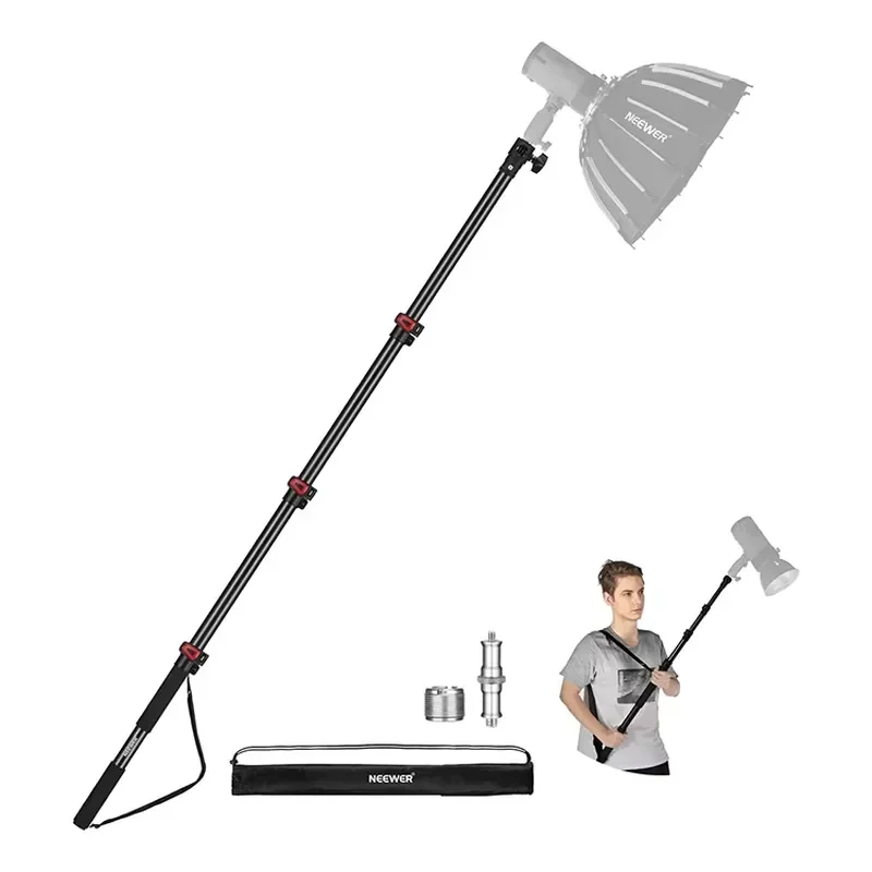 for    7.5ft 230cm Boom Stand Portable Retractable Aluminum Handheld Light Stand