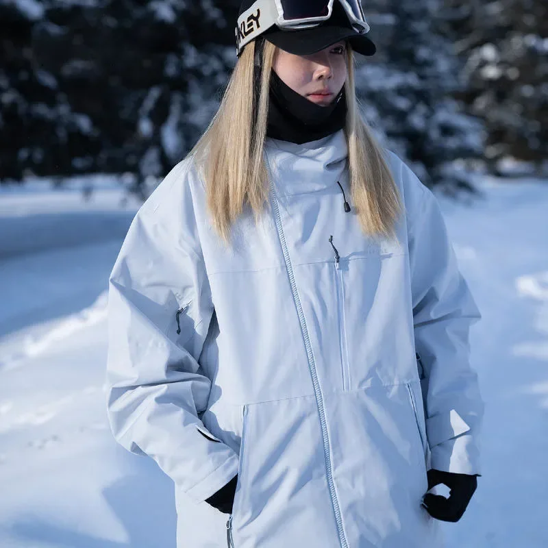 

Snowboarding Clothes Tops New 2025 Winter Warm Ski Jackets for Women 3L Loose Fitting Windproof Skiing Overcoats Clothing Men