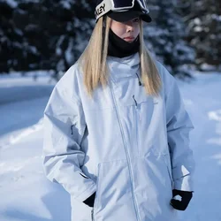 Snowboarding Clothes Tops New 2025 Winter Warm Ski Jackets for Women 3L Loose Fitting Windproof Skiing Overcoats Clothing Men