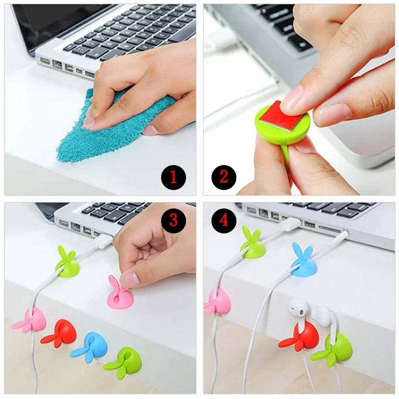 Car Dashboard Mobile Phone Cable Manager Charger Cable Line Organizer Clasp Clamp Auto Interior Accessories Car Decoration - Image 3