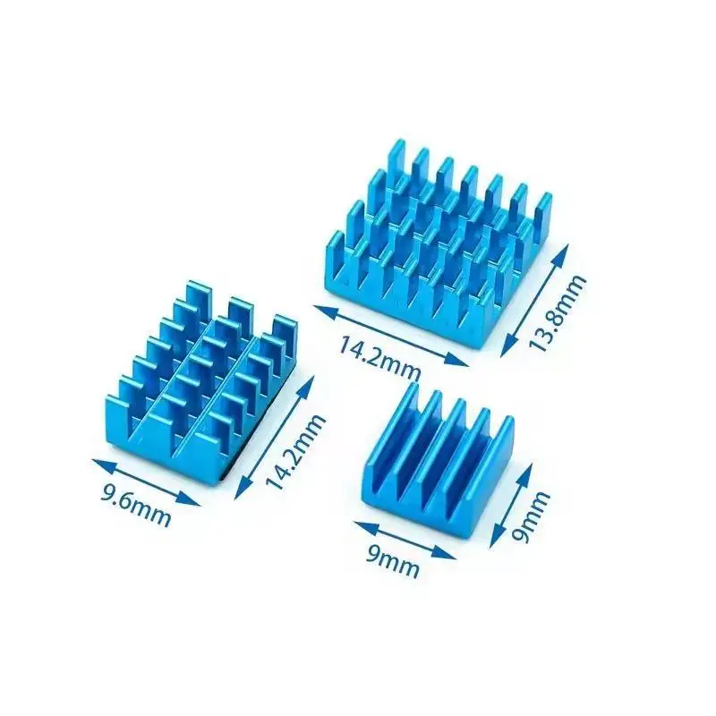 Raspberry Pi 4B Kühlkörper 3 Stück Langlebiger Aluminium-Kühler Schnelle Kühlung für Raspberry Pi 4B Media Center Setup – Detail 6