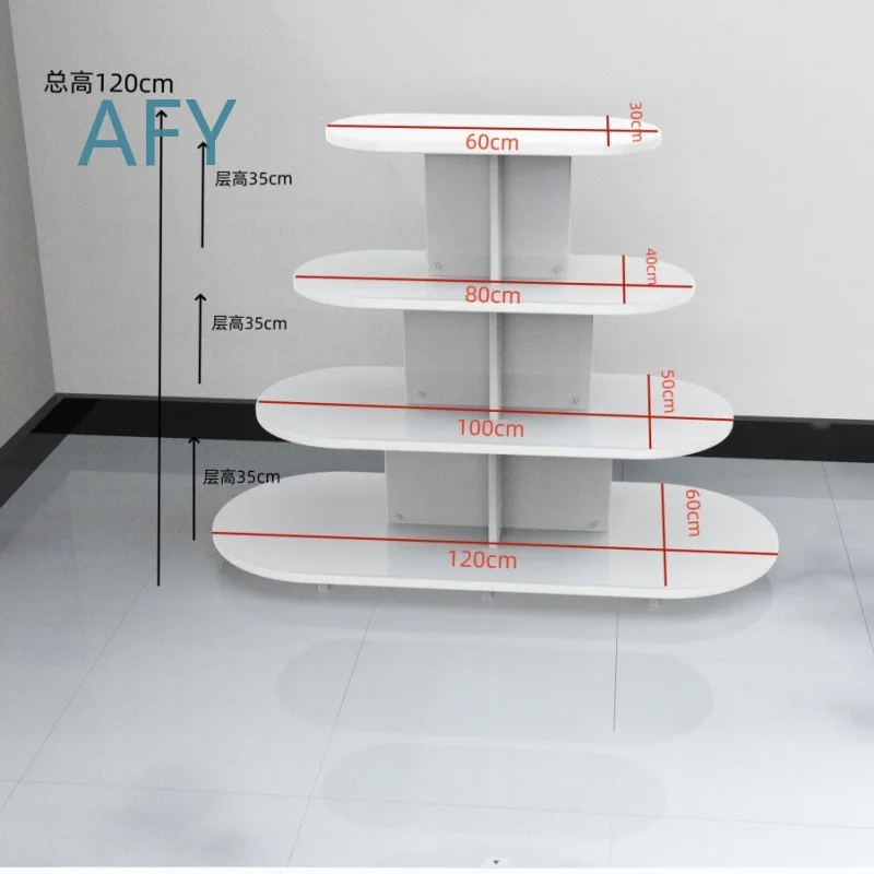 Wooden Round Cabinet for Supermarket Convenience Store for Stationery Office Supplies for Maternal Infant Care for Baby Milk