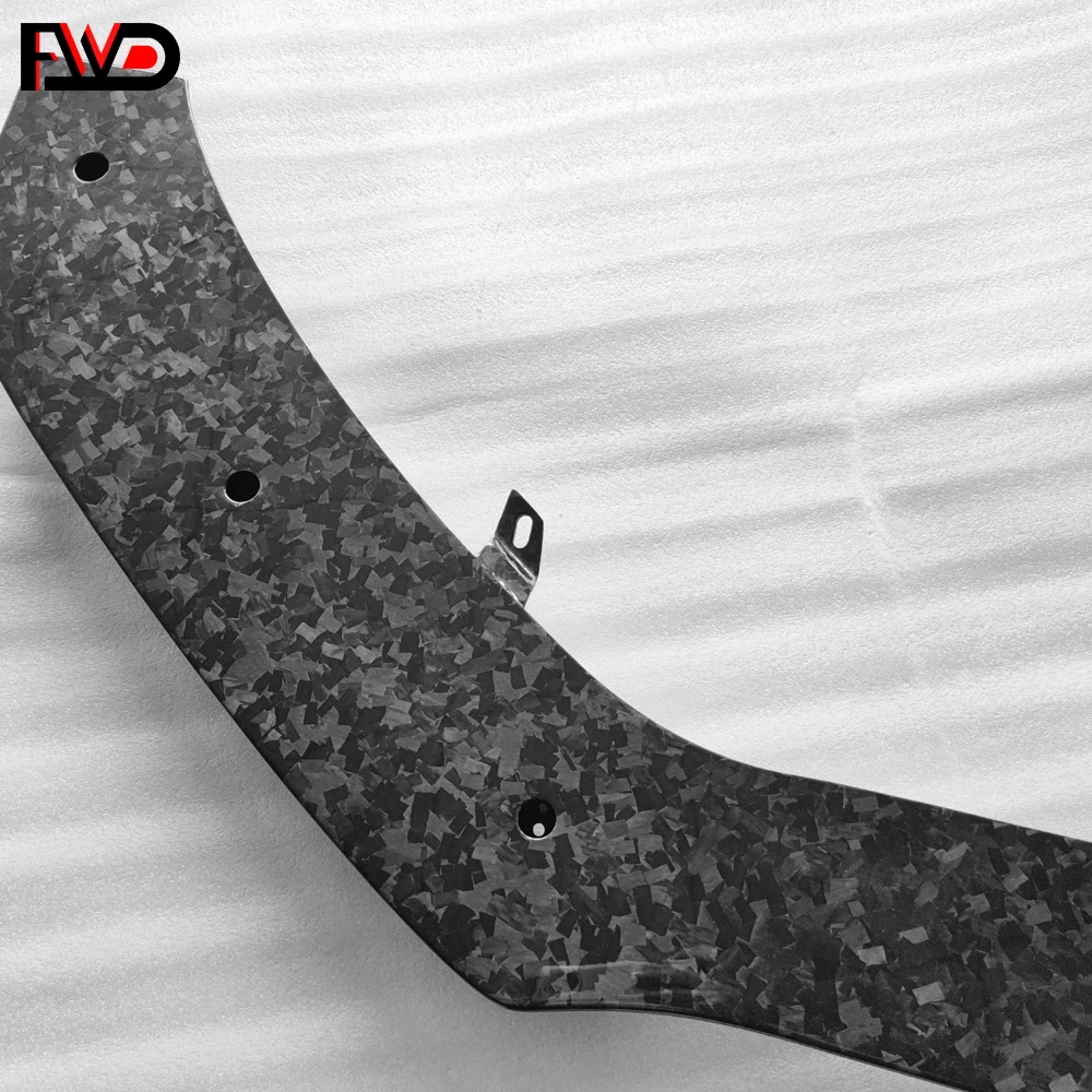 Customized forged dry carbon fiber pre-preg auto parts 3k twill carbon front lips for Audi, BMW, Porsche, Ferrari, Lamborghini