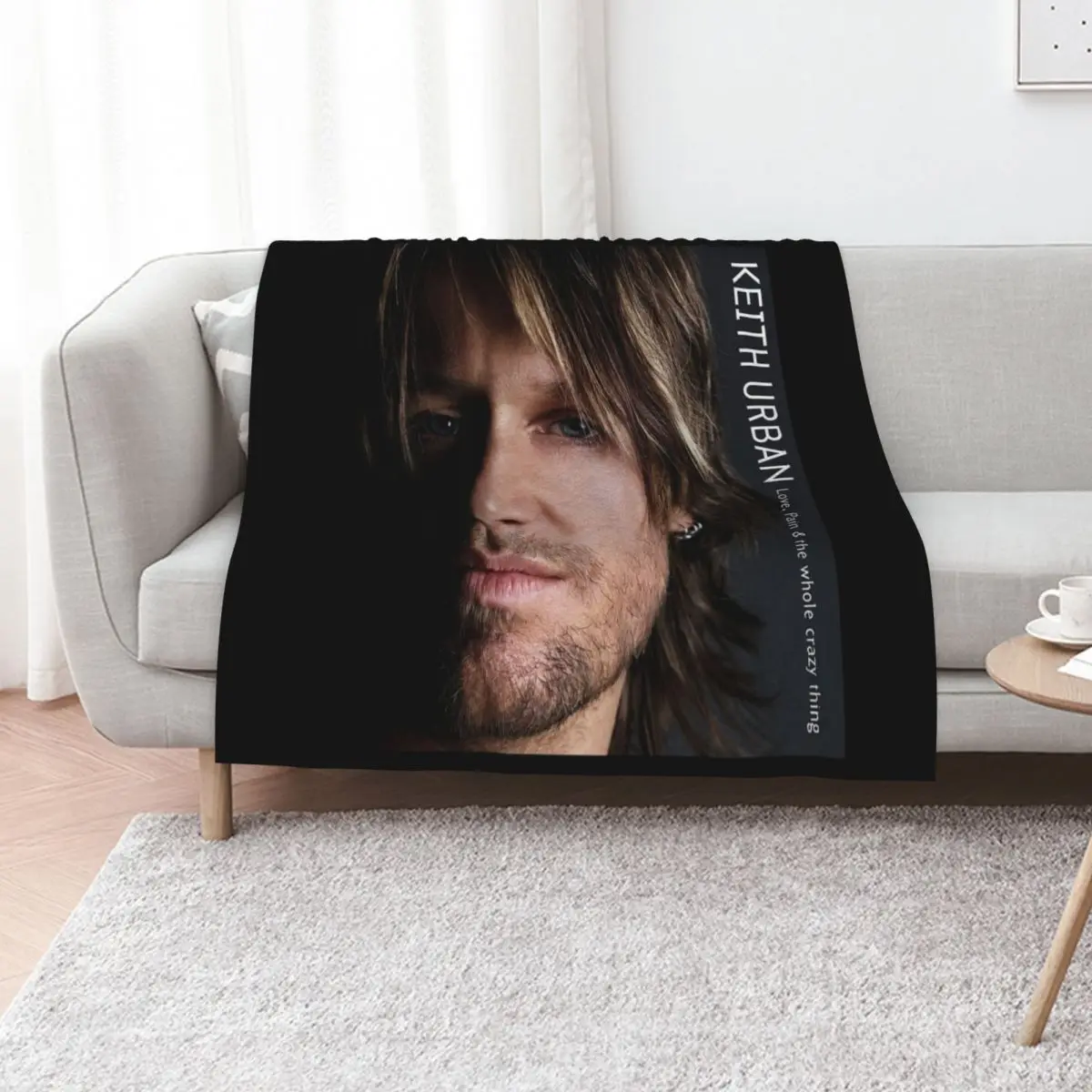 Keith Urban Love pain the whole crazy thing Throw Blanket Warm Comfortable Blanket for Office Napping