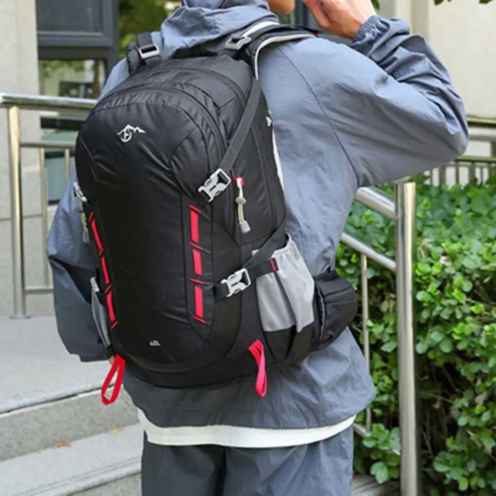 

40L Mountaineering Backpack Multi-Color Stitching Hiking Backpacks Large Capacity Wear-Resistant Travel Backpack Camping