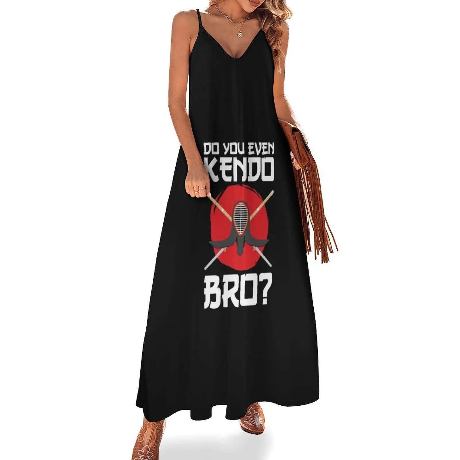 

Kendo Gifts Funny Saying Do You Even Kendo Bro Sleeveless Dress woman dress Party dresses for women Women dresses summer