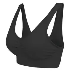 Sexy Seamless Bra bras For Women No Pad Plus size Push Up Bralette Brassiere Bra Vest Wireless Active Bra 7 Color 6 Size Black