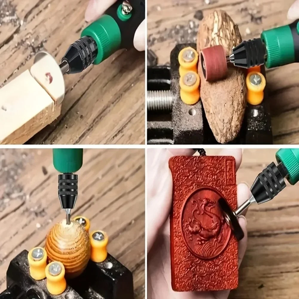 

Driver Drill Chuck 0 38mm Self Tighten Collet with 1/4in Hex Shank Quick Change Adapter for Drill Bit Conversion