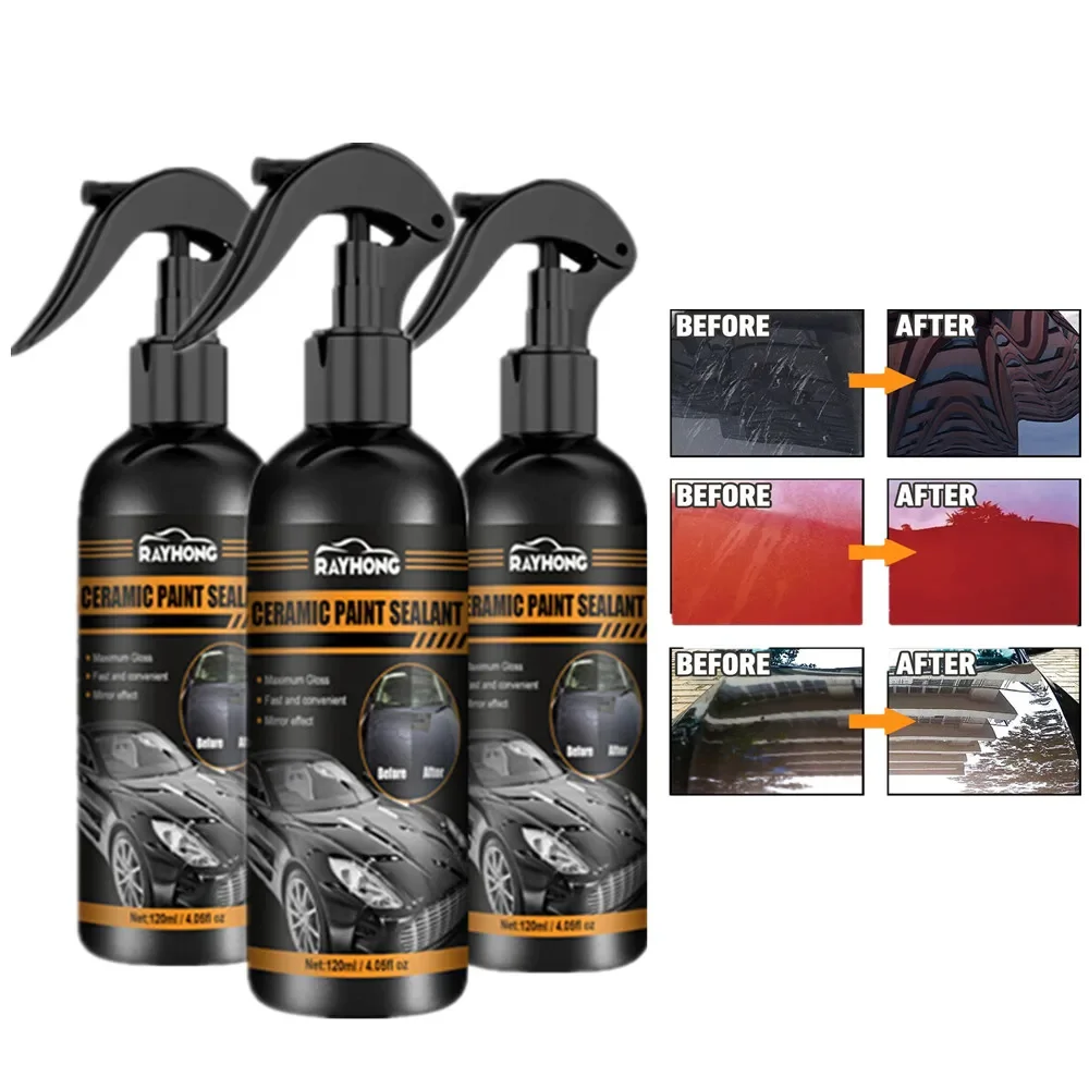 360ML Spray Ceramic Paint Sealant Car Protector Brightening Luster Agent Car Coating Sealant Repellent Car Beauty Cleaning