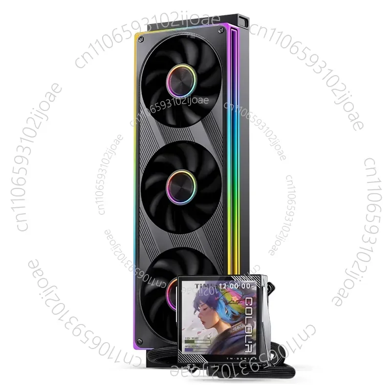 TM-360E All-in-One Water Cooler with Display: Triple-Fan ARGB with All-in-One Cable