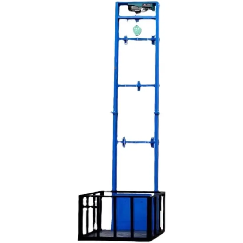 500kg Electric Cargo Lift 2-8m Guide Rail Home Retail Vertical Remote Control Freight Elevator for Goods Transporting
