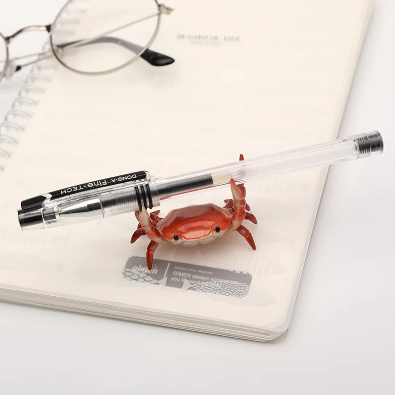 Cartoon Funny Crab Pen Holder Desktop Storage Organizer Creative Stationery Desk Decor Office School Supplies Kids Holiday Gift