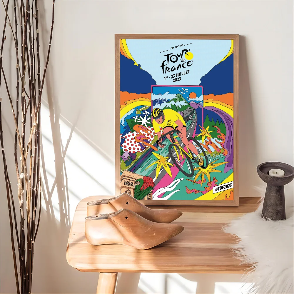 Tour of F-France Anime Posters Sticky Whitepaper Prints Posters Artwork Kawaii Room Decor