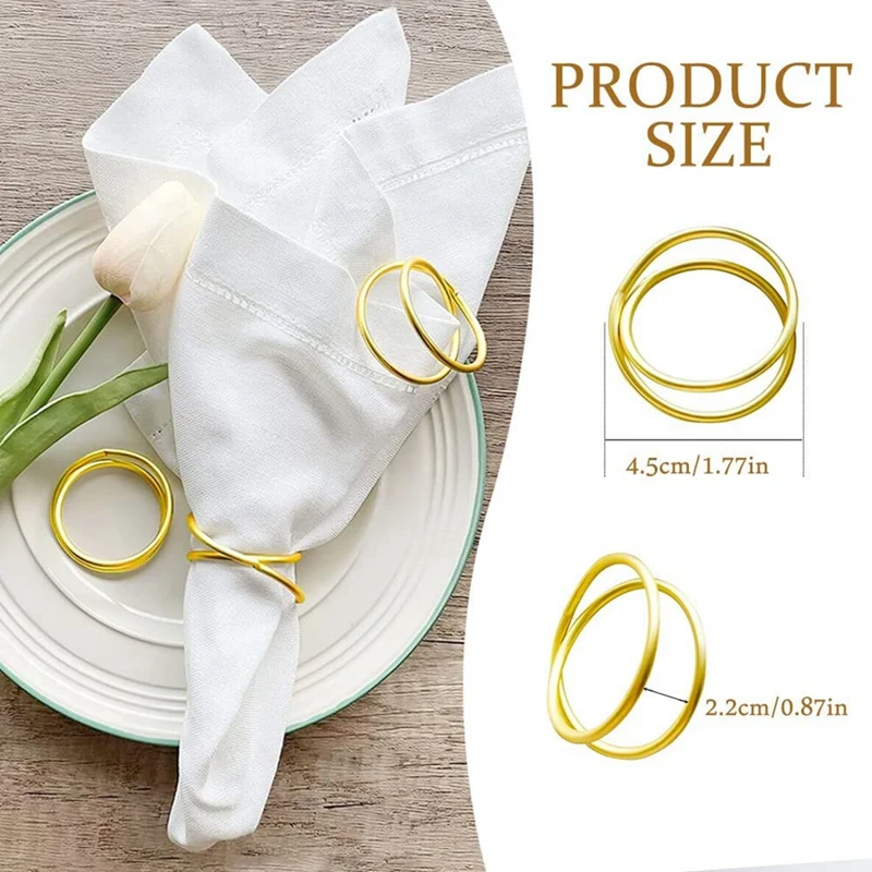 Napkin Rings Spiral Napkin Rings Holders Home Dining Table Setting,Napkin Rings Serviette Napkin Holder Ring For Decor