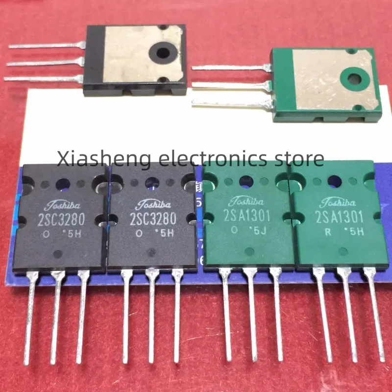 

100% New and Original 2Pairs 2SA1301 A1301 + 2SC3280 C3280 TO-264 Audio Amplifier Transistor Powerful Transistors Good Quality