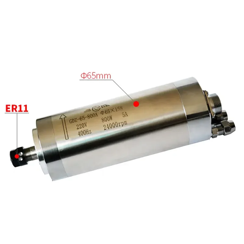

CNC Spindle Motor 800W 1.5KW 220V Waterproof Water Cooling Engraving Machine Z Axis Shaft 65mm 80mm Spindle Clamp Holder Bracket
