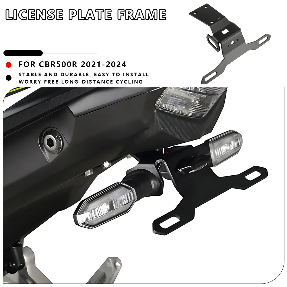 

MTKRACING For HONDA CBR500R 2021-2024 Tail Tidy Fender Rear Support License Plate Frame Rear Card