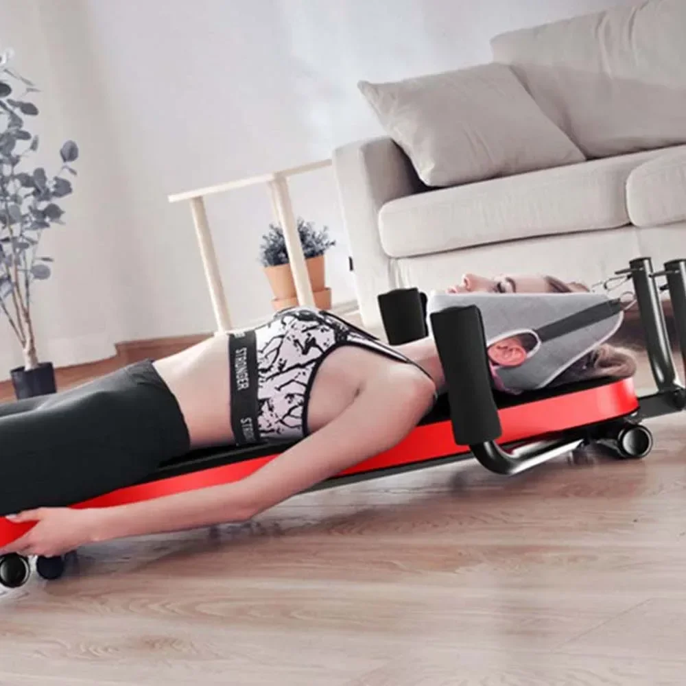 Increasing Long and High Artifact Leg Pulling Tensioner Fitness Home Cervical Spine Lumbar Traction Upside Down Inversion Table