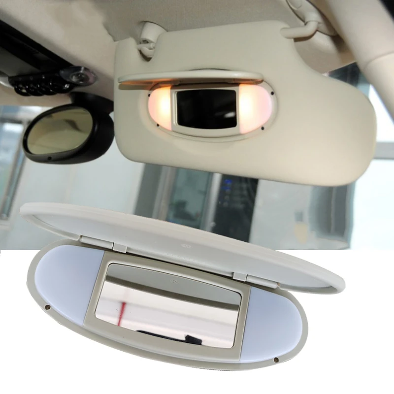 Auto Sonnenblende Sonnenschirm Panel Gehäuse Kosmetikspiegel Abdeckung für Cooper S One D JCW R55 R56 R57 R59 R60 Innen Zubehör