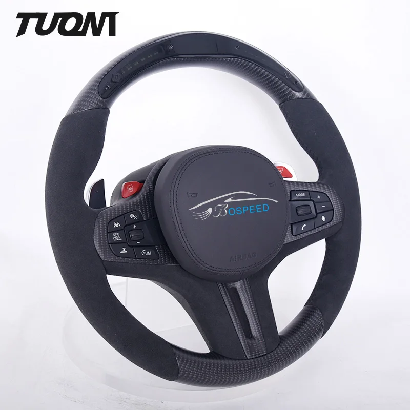 

Suede Led Carbon Fiber Steering Wheel For Toyota GR Supra 3.0 MK5 MK4 A90