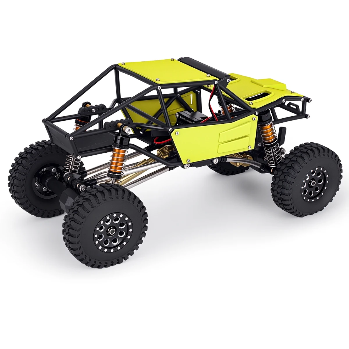 Nylon Rock Buggy Body Shell Chassis Kit With Roof LED Light for 1/18 RC Crawler Car TRX4M Upgrade Accessories view 5