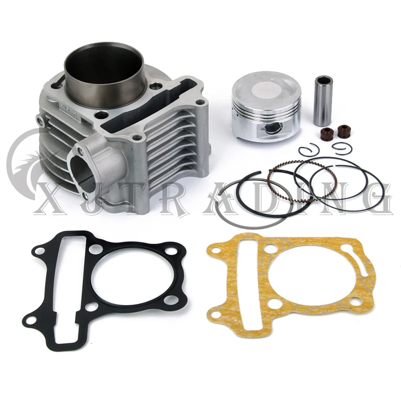 GY6 150 cylinder Kit 57.4mm Cylinder Piston Ring Set for 4 stroke Scooter Moped ATV QUAD GY6150 150CC 157QMJ 1P57QMJ