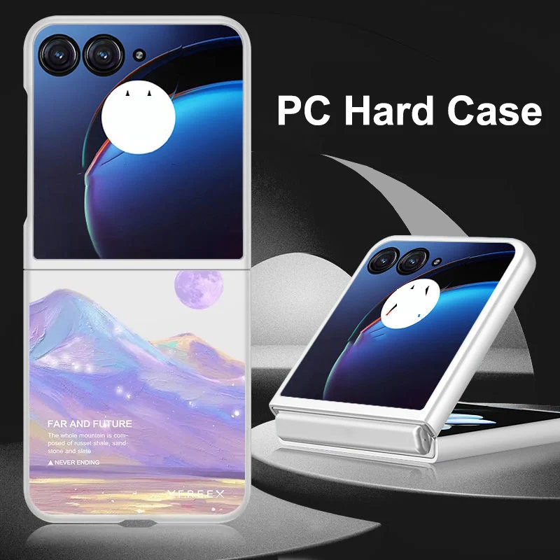 Para moto rola razr 60 ultra 5g duro pc à prova de choque capa protetora para razr 50 ultra hd pintado capa razr 40 ultra coque