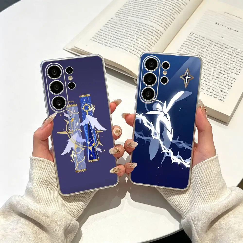 Game-Honkai -S-Star Rail- Sunday Clear Phone Case for Samsung S25, S24, S21, S22, S23, S30, Ultra, S20, Plus, FE, Lite