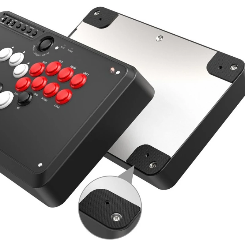 Flat Hitbox Layout Arcade Fighting Stick, Multi‑Platform Game Controller Compatible with PS5 PS4 Xbox Switch2 PC Android