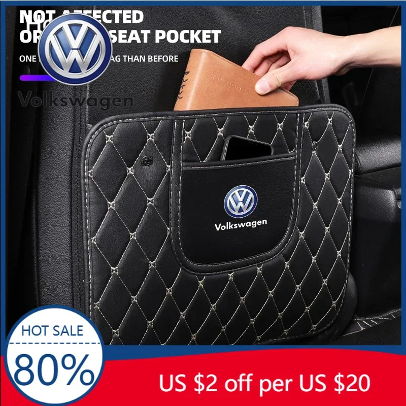 

Защитный чехол на спинку сиденья для Volkswagen VW, противотабуреточный коврик, полукомплект из искусственной кожи, защита от грязи для Volkswagen