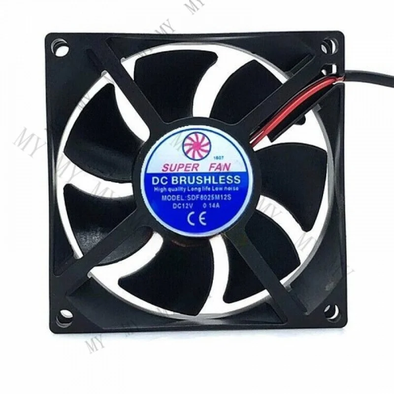 

TT for SUPER FAN SDF8025M12S 8025 12V 0.14A 8CM U Power Supply Silent Cooling Fan