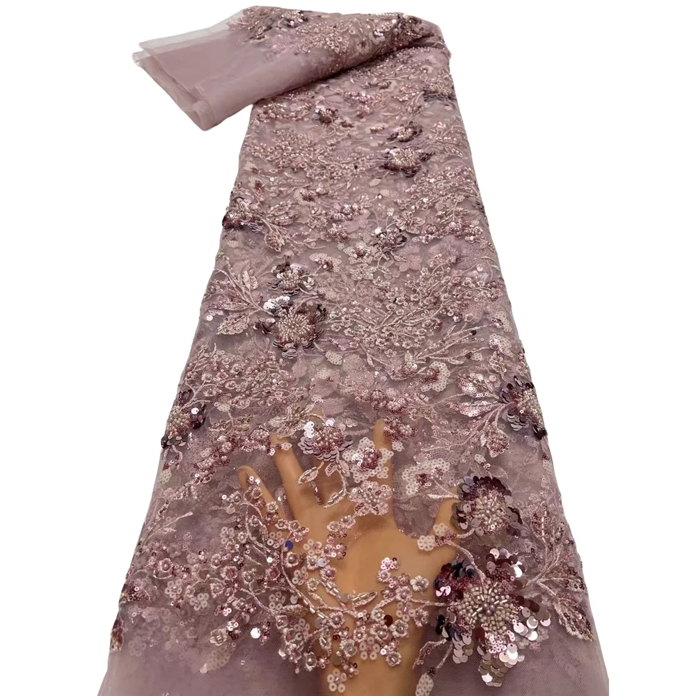 

Нигерийская кружевная ткань, модная женская африканская кружевная Роскошная фотобусина для свадьбы